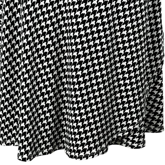 Like new! LEOTA Black and white Houndstooth Sweetheart Neckline Dress Si… - Picture 8 of 16